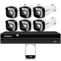 Kit CFTV 6 Câmeras IP Intelbras NVD 1408P HD 2TB
