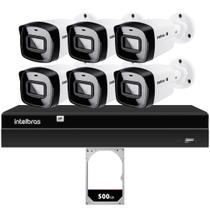 Kit CFTV 6 Câmeras IP Intelbras NVD 1408P HD 500GB Kit CFTV 6 Câmeras IP Intelbras NVD 1408P HD 500GB