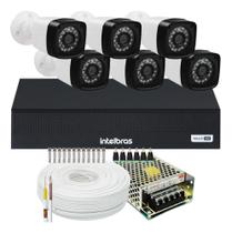 Kit Cftv 6 Câmeras Segurança 1080p Full Hd Dvr Intelbras 8ch