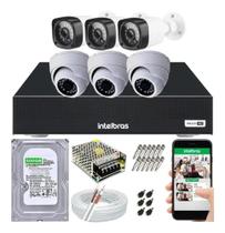 Kit Cftv 6 Câmeras Segurança 720p Dvr Mhdx 1108 Intelbras Kit Cftv 6 Câmeras Segurança 720p Dvr Mhdx 1108 Intelbras