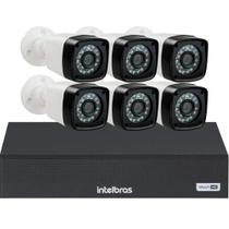 Kit Cftv 6 Câmeras Segurança Full Hd Dvr Intelbras mhdx 1108c