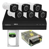 Kit Cftv 6 Câmeras Segurança Full Sem Cabo Dvr Intelbras 1tb