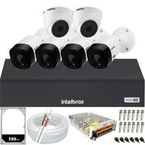 Kit Cftv 6 Câmeras Segurança vhl 1120 20m Dvr Intelbras Mhdx 1108c Kit Cftv 6 Câmeras Segurança vhl 1120 20m Dvr Intelbras Mhdx 1108c