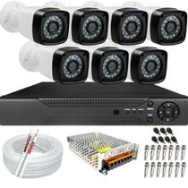 Kit Cftv 7 Câmeras Segurança Full Hd 1080p 20m Dvr 8 Canais