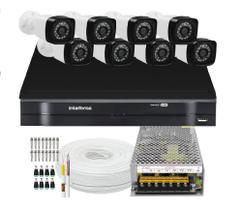 Kit Cftv 8 Câmera Segurança Full Hd 2mp Dvr Intelbras Sem HD