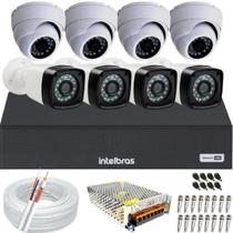 Kit cftv 8 câmeras de segurança infravermelho Full hd dvr 8ch Intelbras full hd