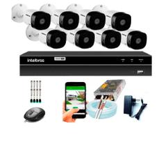Kit Cftv 8 Câmeras De Segurança Intelbras Multi Hd 720p E Dvr Mhdx Multi Hd S/Hd Kit Cftv 8 Câmeras De Segurança Intelbras Multi Hd 720p E Dvr Mhdx Multi Hd S/Hd