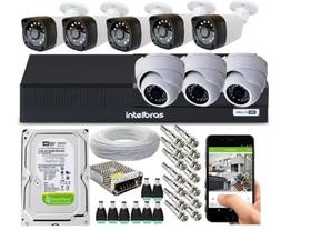 Kit Cftv 8 Câmeras Segurança Full Hd 1080p Dvr Mhdx Intelbras Kit Cftv 8 Câmeras Segurança Full Hd 1080p Dvr Mhdx Intelbras