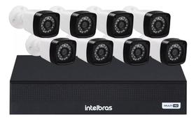 Kit Cftv 8 Câmeras Segurança Full Hd Dvr Intelbras