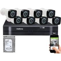 Kit Cftv 8 Cameras Segurança Hd Dvr Intelbras 1108 c/ HD 1TB Kit Cftv 8 Cameras Segurança Hd Dvr Intelbras 1108 c/ HD 1TB
