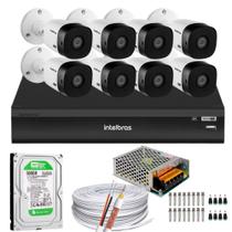 Kit Cftv 8 Câmeras Segurança Intelbras Dvr 8 Canais imhdx 5108 Com Hd 500GB Kit Cftv 8 Câmeras Segurança Intelbras Dvr 8 Canais imhdx 5108 Com Hd 500GB