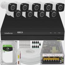 Kit Cftv 9 Câmeras Segurança Full Hd 1080p Dvr Intelbras 1TB