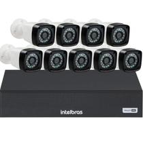 Kit Cftv 9 Câmeras Segurança Full Hd Dvr Intelbras mhdx 1116c