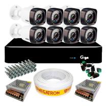 Kit CFTV Completo com 8 Câmeras para Monitoramento Completo Kit CFTV Completo com 8 Câmeras para Monitoramento Completo