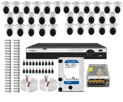 Kit Cftv Dvr 32 Canais Intelbras 1232mhdx 32 Câmeras Dome Hd 720p Kit Cftv Dvr 32 Canais Intelbras 1232mhdx 32 Câmeras Dome Hd 720p