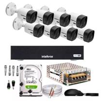 Kit Cftv Intelbras 08 Câmeras 1120B Dvr Mhdx 1108C Hd500Gb