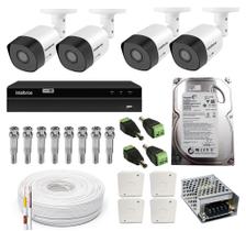 Kit CFTV Intelbras 4 Câmeras HD 720p Com HD Completo Kit CFTV Intelbras 4 Câmeras HD 720p Com HD Completo