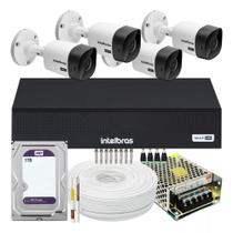 Kit Cftv Intelbras 4 Câmeras Vhc 1120 Mhdx 1004c 1 Tb Purple