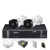 Kit CFTV Intelbras com 2 Câmeras Bullet 720p DVR 4 Canais
