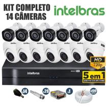 Kit CFTV Intelbras Completo 16 Câmeras AHD 720P DVR 16 Canais Kit CFTV Intelbras Completo 16 Câmeras AHD 720P DVR 16 Canais