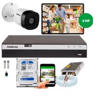 Kit CFTV Intelbras HD 1 Câmeras 1120B DVR MHDX 3104 C/HD 500gb