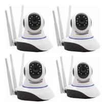 Kit CFTV Sem Fio 4 Câmeras Wifi HD 720p Robo Wireless - INOVA Kit CFTV Sem Fio 4 Câmeras Wifi HD 720p Robo Wireless - INOVA