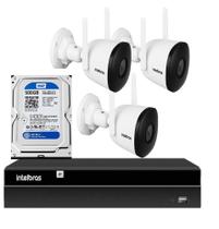 Kit Cftv Wi-fi 2 IMX E 2 IM5 S C/ Hd 500gb Nvd 4ch Intelbras