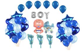 Kit Chá de Bebe Menino Decoração Aniversários Kit Chá de Bebe Menino Decoração Aniversários
