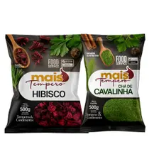 Kit Chá Desinchá: Cavalinha + Hibisco 100g Cada