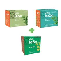 Kit Chá Leão Cidreira + Erva Doce + Hortelã