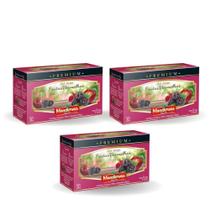 Kit Cha Mandiervas Premium 28G Frutas Vermelhas 60 Saches