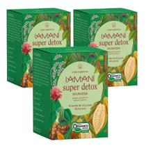 Kit Chá Misto Iamaní Super Detox Ayurveda Orgânico 3 cx 15 sachês cada