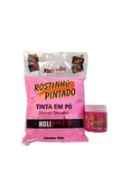 Kit Chá Revelação Tinta Em Pó 100G e Tinta Liquida Rosa