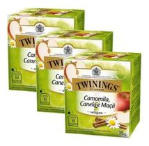 Kit Chá Twinings Misto Camomila, Canela e Maçã 15g - 3 unidades Kit Chá Twinings Misto Camomila, Canela e Maçã 15g - 3 unidades
