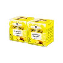 Kit Chá Twinings Misto Limão e Gengibre 15g - 2 unidades Kit Chá Twinings Misto Limão e Gengibre 15g - 2 unidades