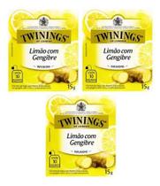 Kit Chá Twinings Misto Limão e Gengibre 15g - 3 unidades Kit Chá Twinings Misto Limão e Gengibre 15g - 3 unidades