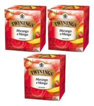 Kit Chá Twinings Misto Morango e Manga 20g - 3 unidades Kit Chá Twinings Misto Morango e Manga 20g - 3 unidades
