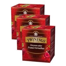 Kit Chá Twinings Preto Frutas Vermelhas 20g - 3 unidades Kit Chá Twinings Preto Frutas Vermelhas 20g - 3 unidades
