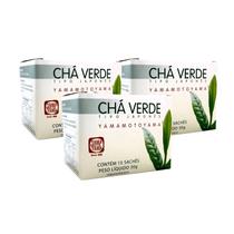 Kit Chá Verde Tipo Japonês Yamamotoyama - 3 Caixas 30g