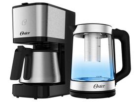 Kit Chaleira Elétrica Oster Tea e Cafeteira Inox 110V