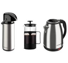 Kit Chaleira Jarra Elétrica 1,8 220v + Garrafa Térmica 1,8 Verona + Prensa Francesa 650ml