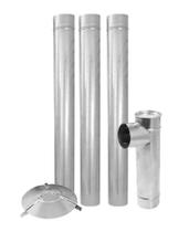 Kit Chaminé 115mm em Aço Galvanizado - Zatti