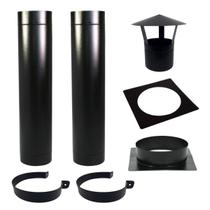Kit Chaminé 2 Dutos 5 + Acab. Forro + Chapéu + Adaptador