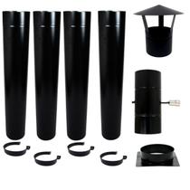 Kit Chaminé 5 Polegadas Para Forno Iglu Ou Churrasqueiras Kit Chaminé 5 Polegadas Para Forno Iglu Ou Churrasqueiras