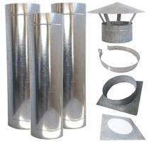 Kit Chaminé 7Pol 3M Chapeu Chines/Adapta/Acabam/Abraçadeir