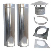 Kit Chaminé 9POL 2M Chapeu Chines Adapta/Acabam/Abracadeira