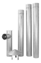 Kit Chaminé Aço Galvanizado P/ Fogão A Lenha 5 Peças 115mm