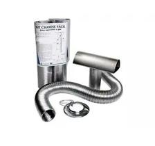 Kit Chaminé Fácil 80 X 370MM Alumínio - Westaflex Kit Chaminé Fácil 80 X 370MM Alumínio - Westaflex