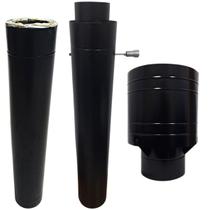 Kit Chaminé Forno Iglu Revestido Lã De Rocha - Forno Pizza