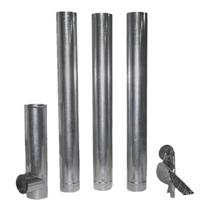 Kit Chaminé para Fogão a Lenha com 6 Peças